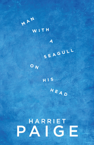 The cover of 'Man with a Seagull on his Head' by Harriet Paige.